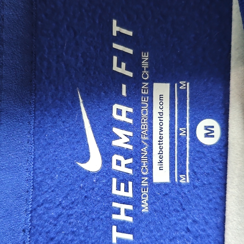 Nike Mens Just Do It Therma-Fit Blue Pullover Hoodie Size Medium - Picture 2 of 7